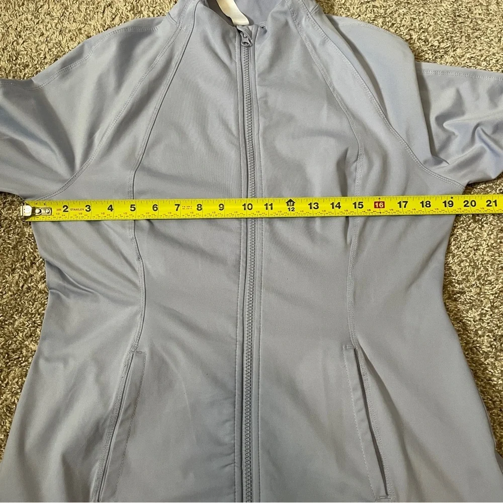 Yogalicious | Women’s Athletic Zip-Up Jacket | Lavender/Periwinkle - Picture 6 of 7